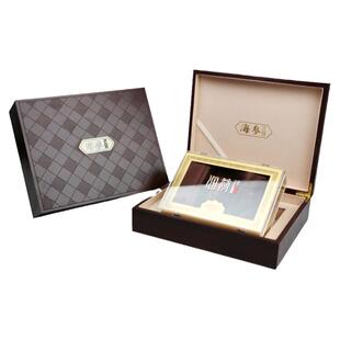 海参包装盒空盒可定制一斤半斤菱形纹淡干海参木盒高档海参礼品盒