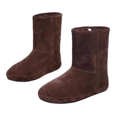 欧洲站2025冬季新款厚底雪地靴