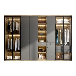 金牌衣柜全屋定制整体衣柜走入式主卧衣帽间柜子组合家用卧室衣橱