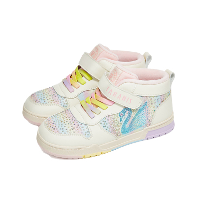 s冬季新款板鞋女童甜美加绒保暖