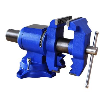 大象双钳口台虎钳360度万向三维旋转DT系列工业级球铁多功能台钳