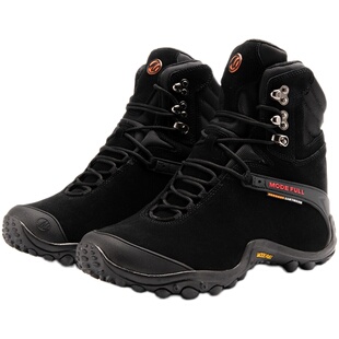 攀士麦乐高帮加绒轻户外鞋男防水防滑真皮雪地保暖登山徒步鞋女冬