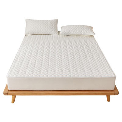 红豆A类通用全棉抗菌夹棉床笠