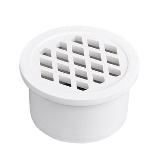 LESSO/联塑PVC排水管配件塑料下水内插简易地漏外插50 75 110地漏