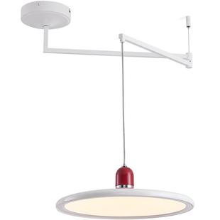 欧普中古餐厅吊灯奶油风现代简约饭厅灯飞碟全光谱吧台餐桌灯具CD