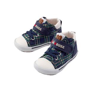 日潮MIKIHOUSE格纹宝宝学步鞋一段二段三段儿童童鞋板鞋