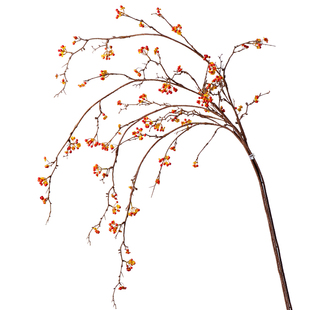 侘寂风南蛇藤仿真花客厅高档落地装饰花卉场景布置假花摆设发财果