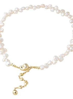 轻奢小众GORSKY不规则形珍珠项链