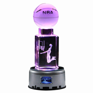 生日礼物水晶科比手办库里篮球周边摆件欧文詹姆斯模型男生纪念品