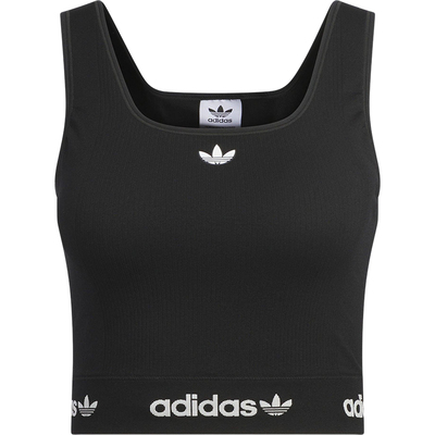 Adidas/阿迪达斯正品三叶草女士透气修身短款运动背心KB6420