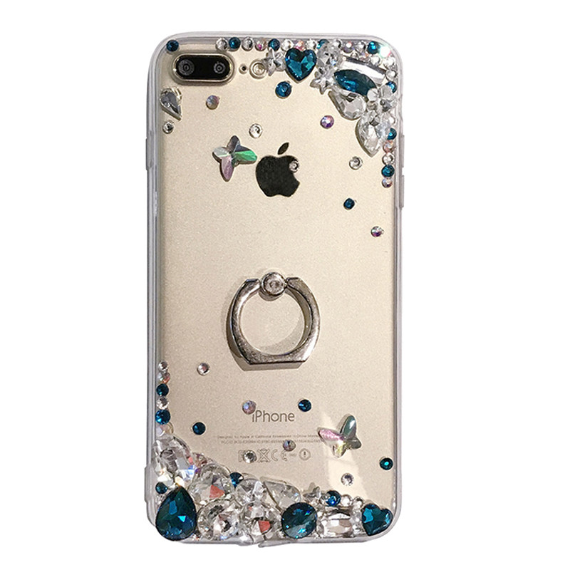 苹果17ProMax手机壳带钻石闪iPhone16奢华女款13mini软15plus水钻潮14全包防摔12适用XS保护套