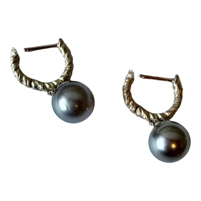 包税包邮日本代购noguchi25春夏新款天然大溪地珍珠耳环nn3089