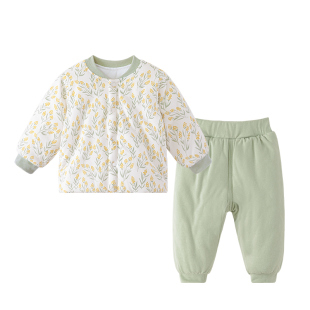 宝宝棉服套装冬装婴儿恒温保暖加厚秋冬分体夹棉衣服儿童棉衣棉裤