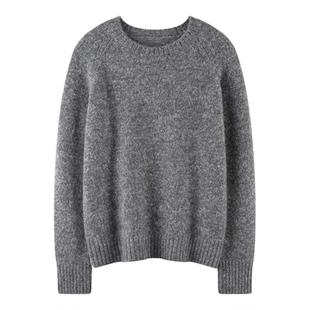 25秋冬新款加厚套头毛针织衫女时尚宽松内搭打底衫可外穿保暖毛衣