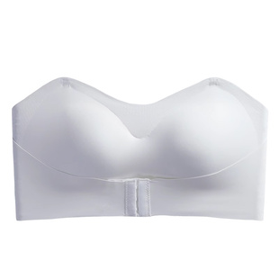 漫画外扩型胸内衣女小胸聚拢显大显腰细美背抹胸无肩带防滑文胸罩