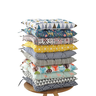 学生加厚坐垫办公室背靠垫可爱冬季软椅垫方形通用韩版榻榻米坐垫