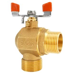 百战阀门1寸外丝三角阀壁挂炉锅炉冷热水大流量全铜地暖阀门dn25