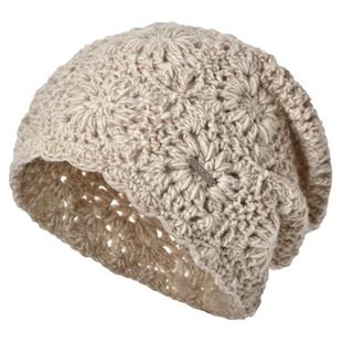 卡蒙冷帽女款包头钩花帽子镂空针织帽大头围川西登山防寒堆堆帽秋