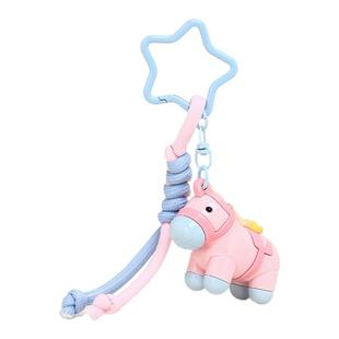 Jinnew原创可爱本命年小马到成功高级感书包包挂件车钥匙扣挂饰男