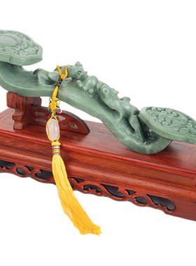 绿色客厅玄关财运礼品玉如意