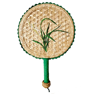 散步高颜值网红中国风新中式手工蒲扇团扇扇子古风汉服女儿童圆扇