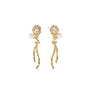 AmberLollipop珍珠耳环女款流苏耳坠耳饰s925银耳钉 告白气球系列