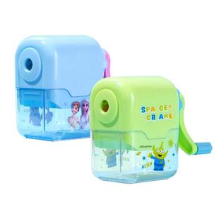 迪士尼卷笔刀小学生专用艾莎公主草莓熊三眼仔手摇式幼儿园小型削笔刀美术生绘画素描铅笔刀一年级文具转笔刀