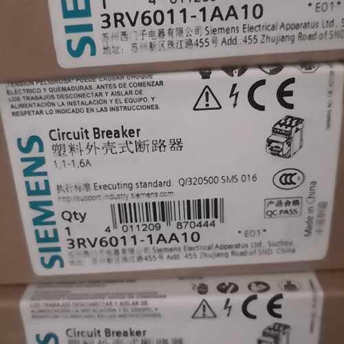 议价西门子3RV6011-1AA10/1BA10/1CA10/1DA10/1EA10 3RV60111AA10