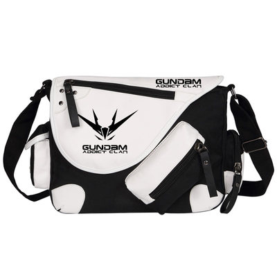 GUNDAM机动战士高达单肩包 敢达UC独角兽00 动漫周边帆布斜挎背包