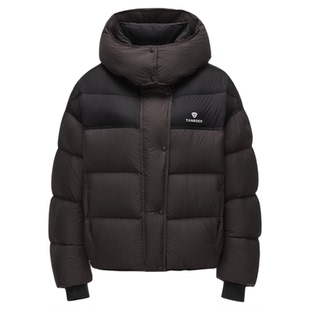 坦博尔羽绒服女款连帽短款泡芙系列轻盈保暖外套高充绒量冬季新款