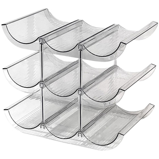 家用水杯收纳架杯子红酒桌面防尘置物架可叠加透明茶杯保温杯放置