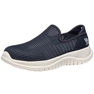 骆驼男鞋2026夏季一脚蹬镂空网面休闲鞋户外舒适透气轻便健步鞋