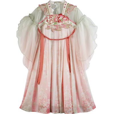 夏季新款女童汉服新中式连衣裙子