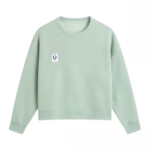 短款卫衣女春秋薄款2026年新款韩版宽松学生百搭港风chic无帽上衣