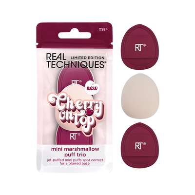 rt樱桃系列拇指粉扑3枚