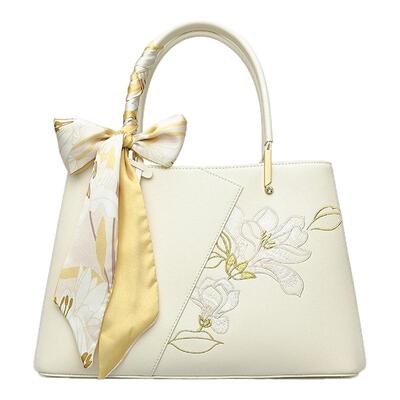 原创刺绣新款天煦中妈妈包手拎包