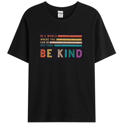 大码常规宽松纯棉女休闲短袖印花