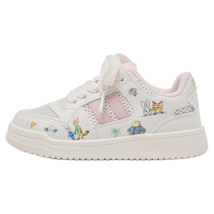 女童板鞋透气网面2026夏季新款动物城儿童运动鞋轻便男童小白鞋子