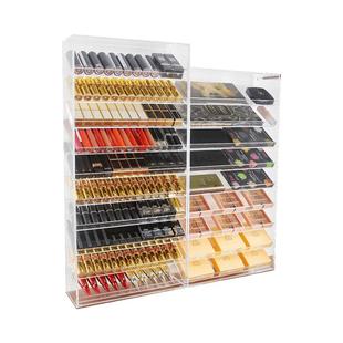 高透加厚亚克力材质唇釉眼影粉饼香水气垫桌面化妆品口红收纳盒大