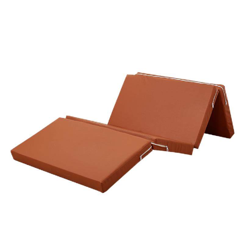 可折叠床垫高密度海绵地铺睡垫学生宿舍床垫单人午休皮革防潮垫