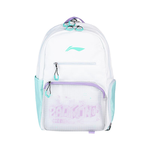 李宁ABSU073羽毛球包男女款学生大容量轻便收纳双肩背包独立鞋仓