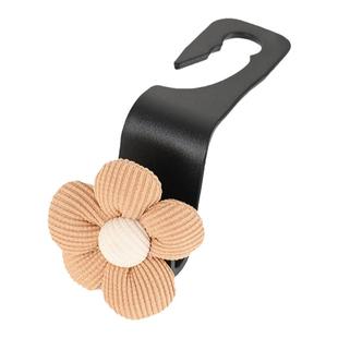 车载挂钩多功能卡其气质小花椅背收纳汽车用品必备神器车内饰品女