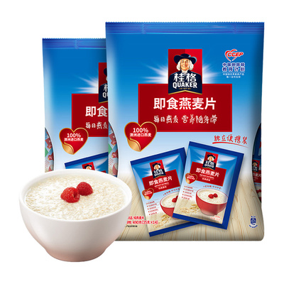 桂格即食燕麦片冲饮原味便携装
