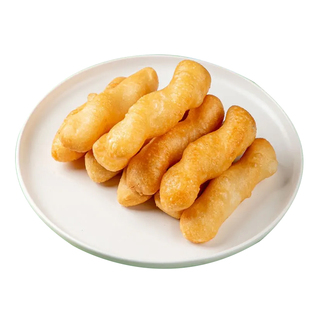 荆州传统过早小吃早餐油炸糯米饺带糖面粉 金果条糖京粿条半成品