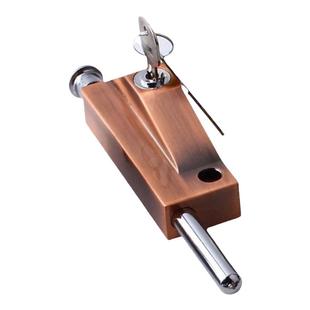 有框门锁推拉门锁移门勾锁铝合金门锁双门带框玻璃门锁不锈钢门锁