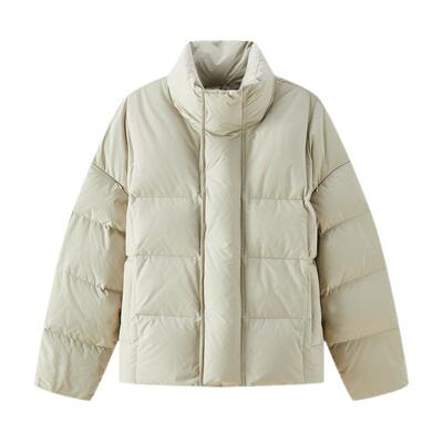 商场同款流石男装短款羽绒面包服