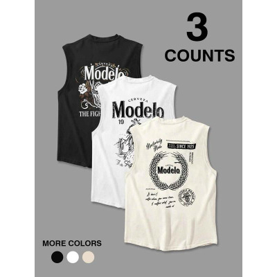 M 42918 3D Print Men's Vest 3D 印花男背心跨境速卖通亚马