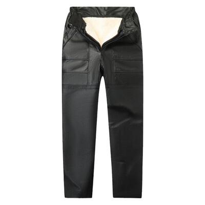 鹿麟真皮裤头层牛皮裤子