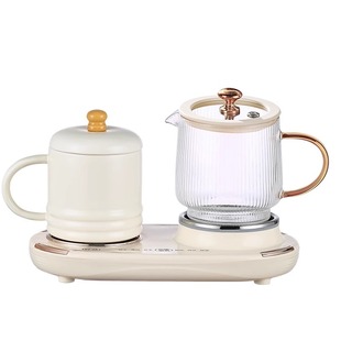双座养生壶小容量养生杯办公室养生壶小型全玻璃养生壶恒温烧水壶