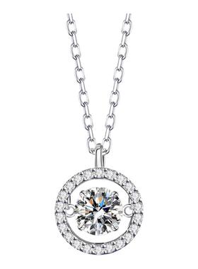 YINNY跳动的心莫桑石钻女生项链